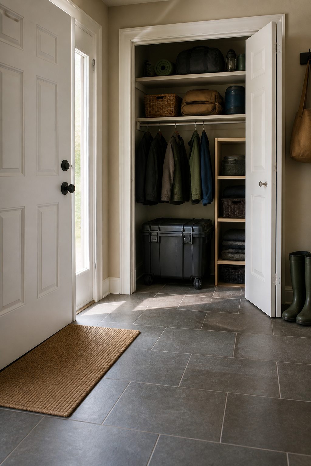 72 Hour Kit: What to Pack for Three Days of Self-Reliance 12 A watertight bin holding a 72 hour kit placed in a closet.