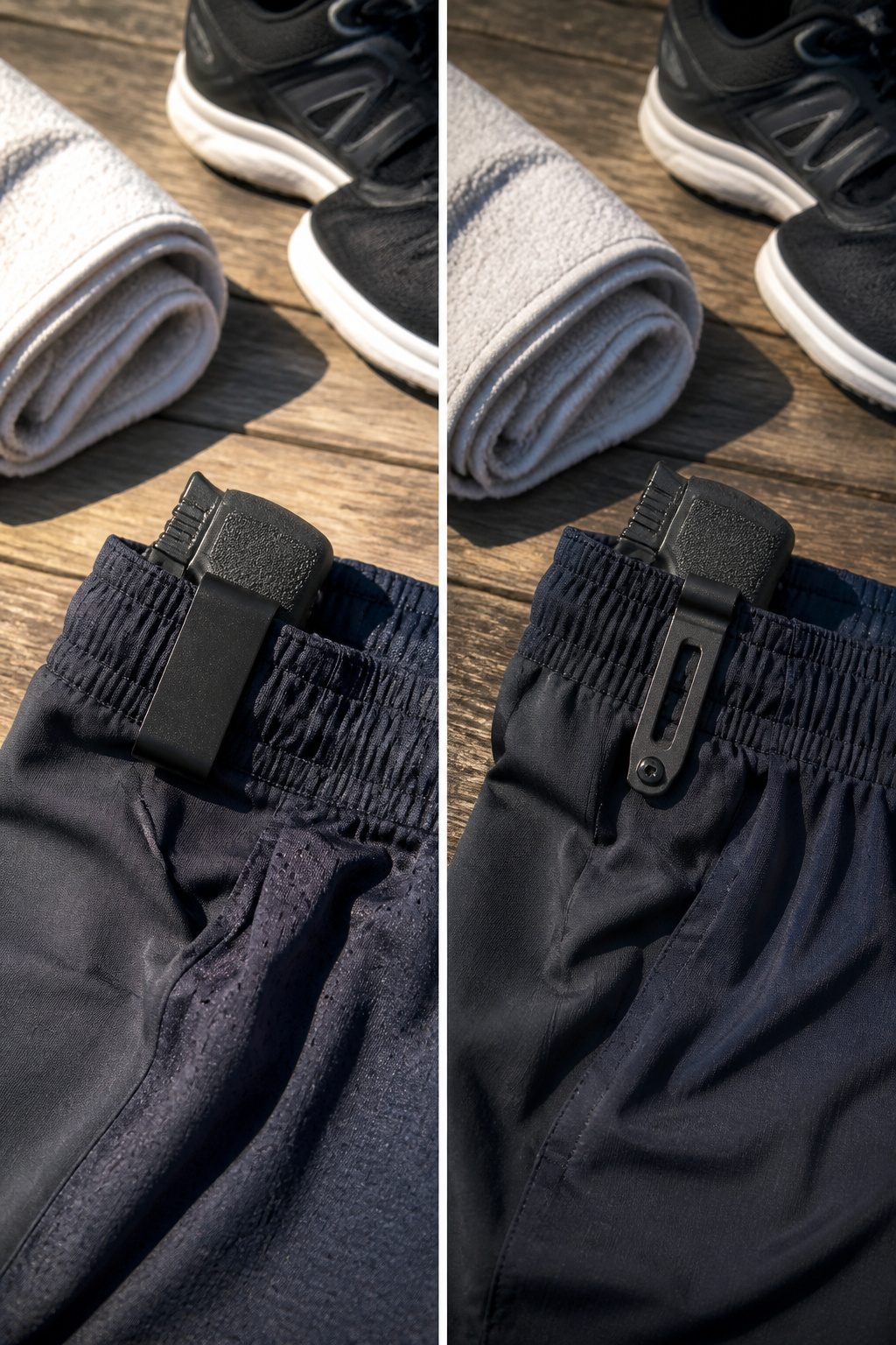 Belt Clip Holster Hardware: Types, Materials and Carry Tradeoffs 5 Ulticlip gripping fabric without needing a belt loop.
