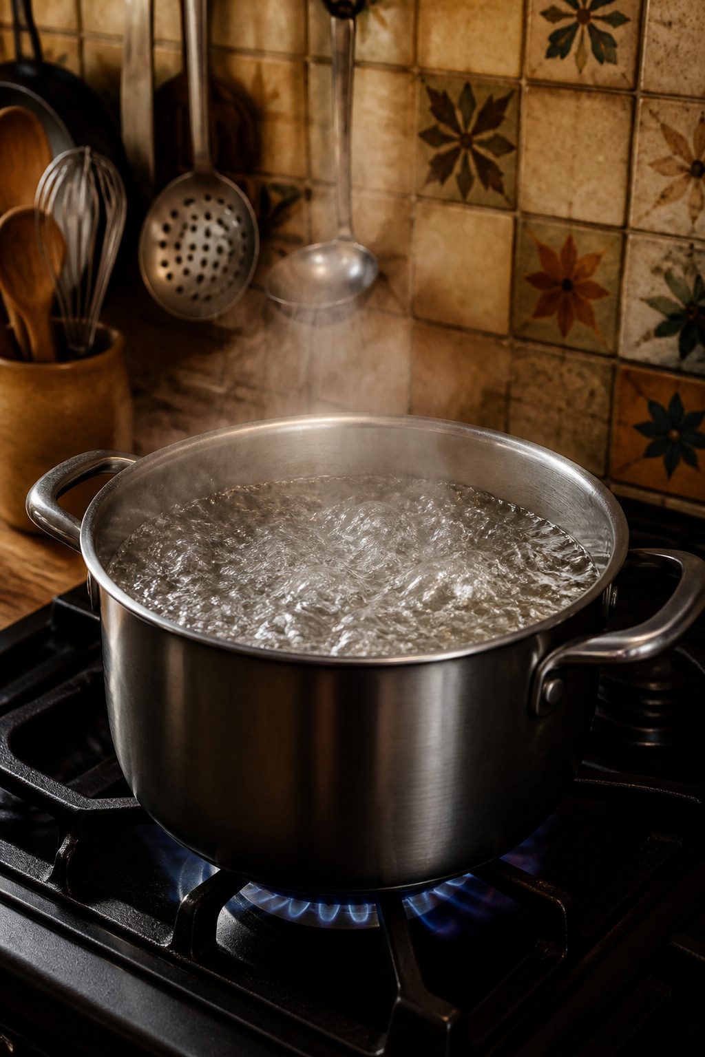 How Long to Boil Drinking Water: A 2026 Guide to Safe Disinfection 2 A pot of water boiling vigorously on a gas stove.