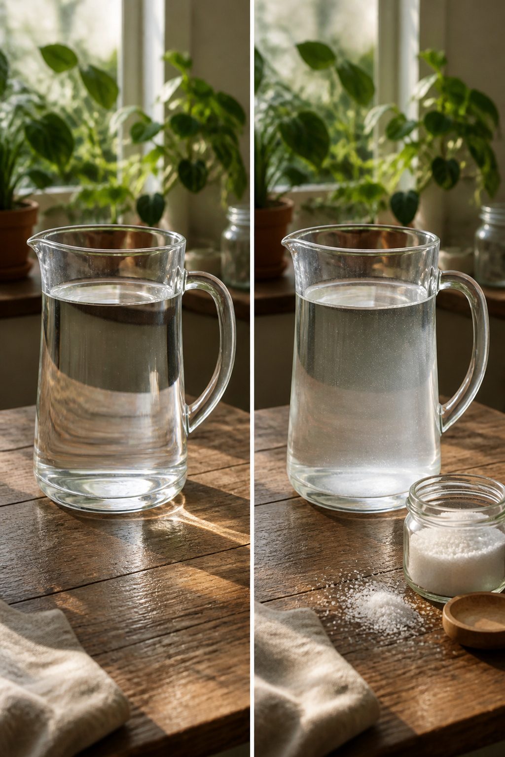 How Long to Boil Drinking Water: A 2026 Guide to Safe Disinfection 8 Two pitchers pouring boiled water to aerate and improve taste.
