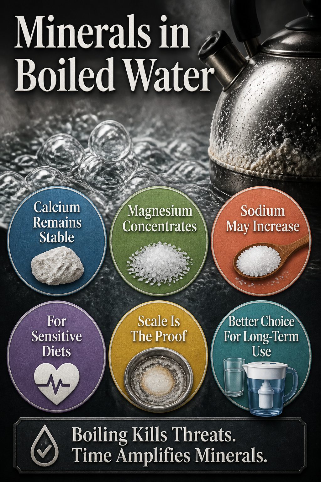 How Long to Boil Drinking Water: A 2026 Guide to Safe Disinfection 10 A kettle showing mineral buildup from boiling water.