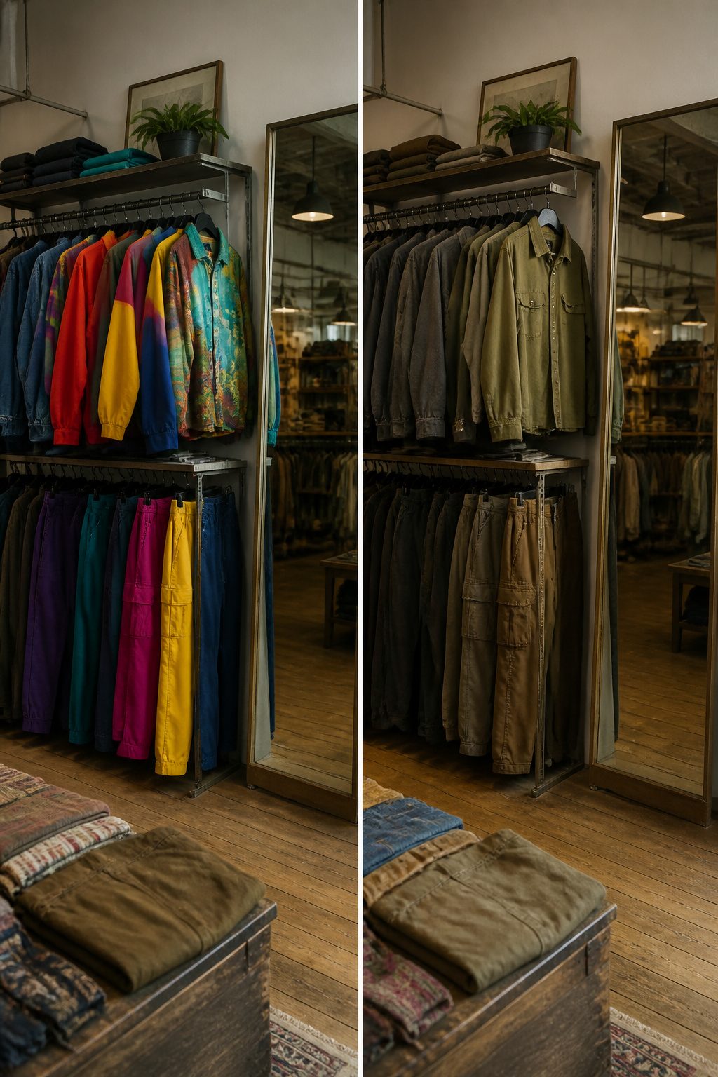 How to Escape a Riot: 9 Steps to Get Out Safely (2026) 8 A display of clothing in neutral colors and styles.