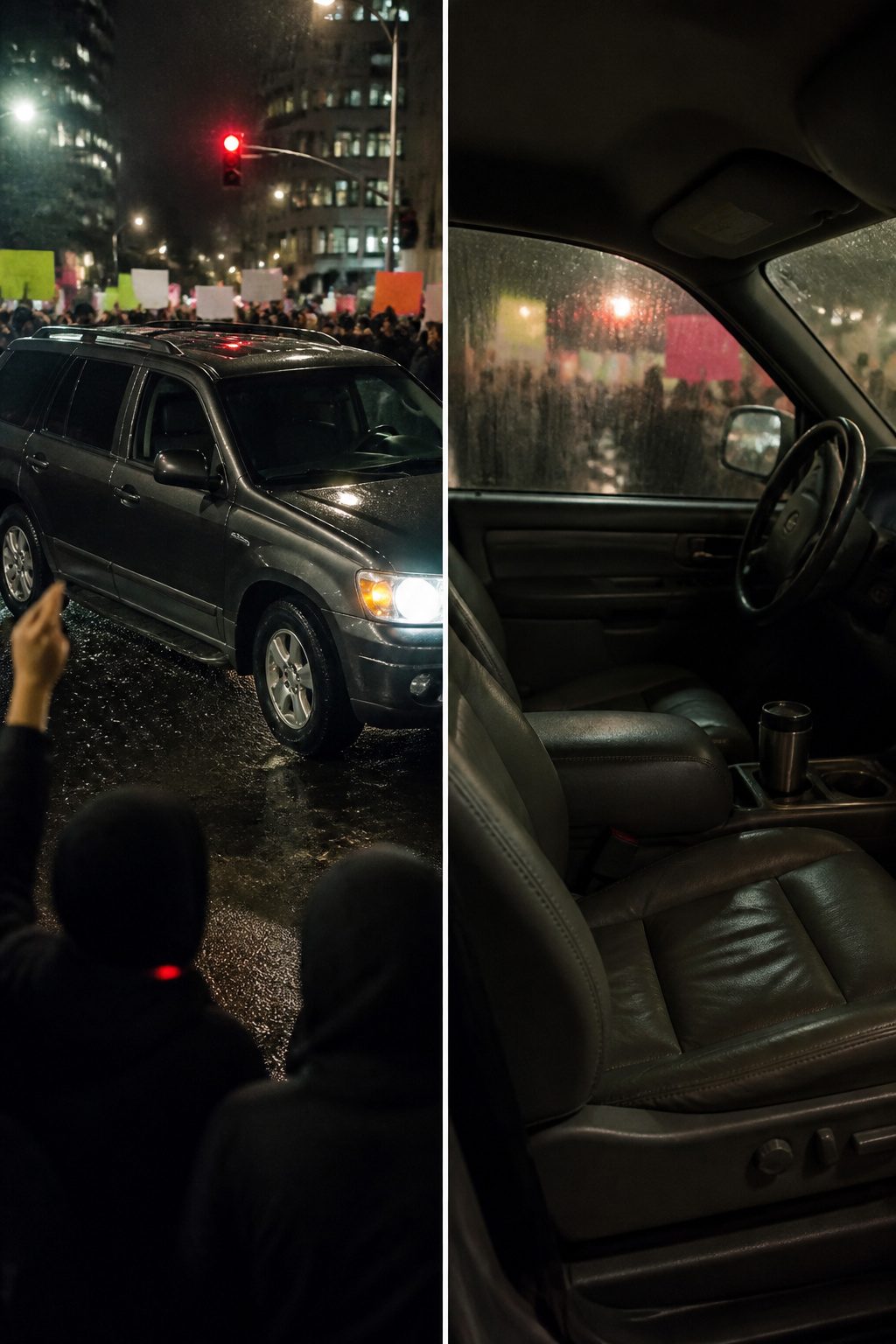 How to Escape a Riot: 9 Steps to Get Out Safely (2026) 11 A vehicle surrounded by a crowd of people.