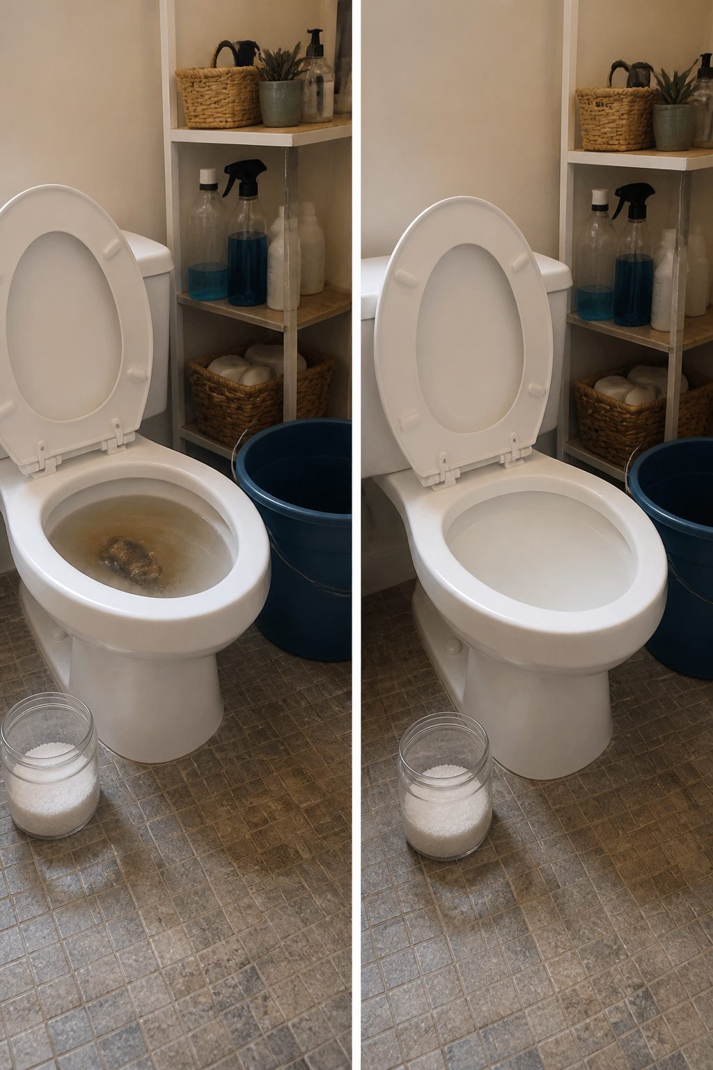 How to Flush a Toilet Without Running Water in 5 Steps 5 Pouring water into a toilet bowl to assist with flushing.