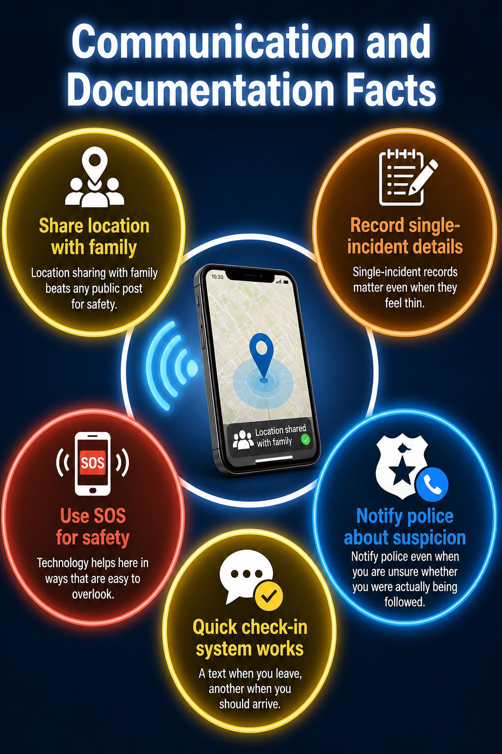 How to Know If Someone Is Following You in 2026 11 A smartphone displaying location-sharing options.