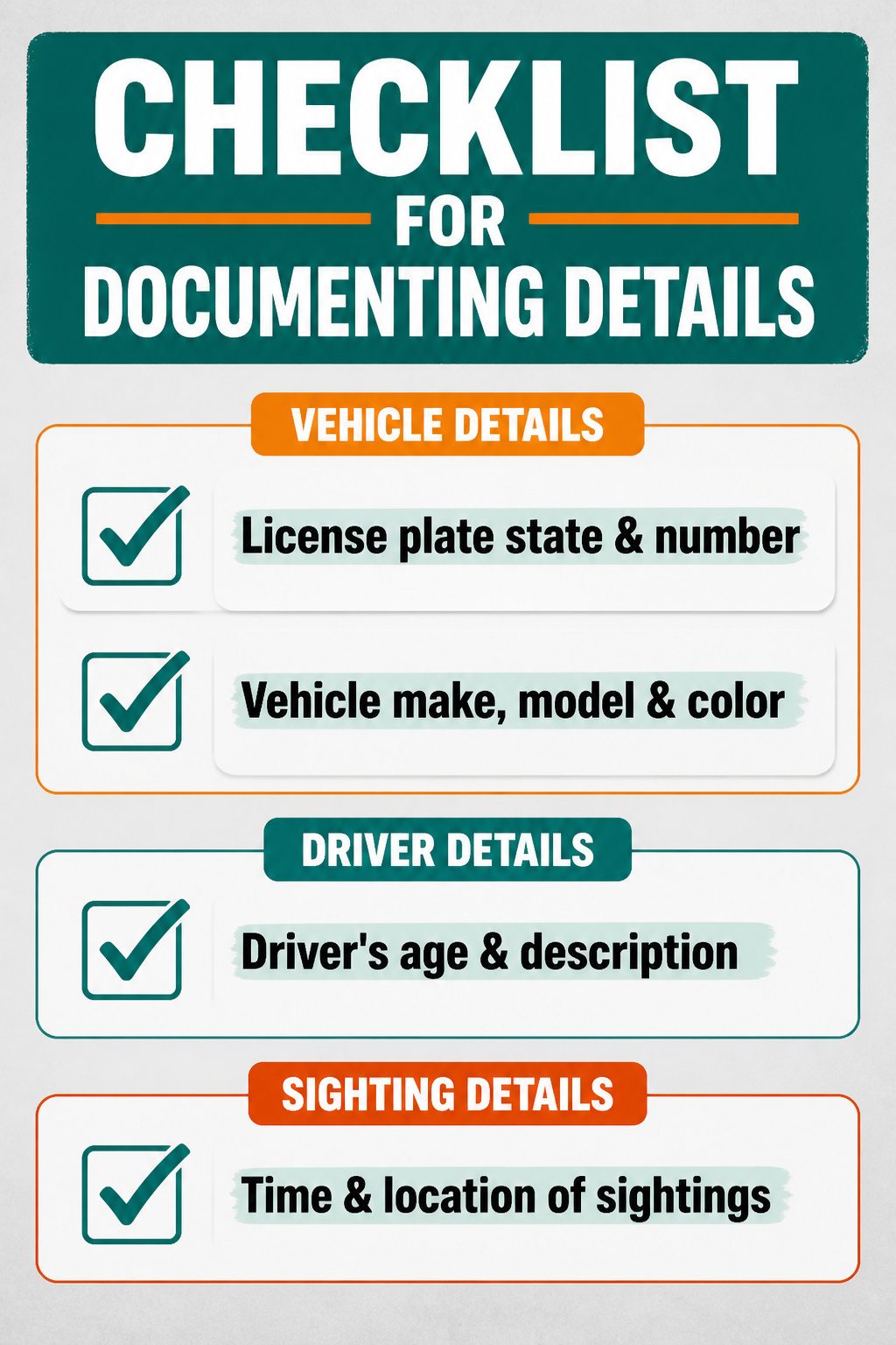 How to Know If Someone Is Following You in 2026 5 A checklist outlining steps to document follower details.