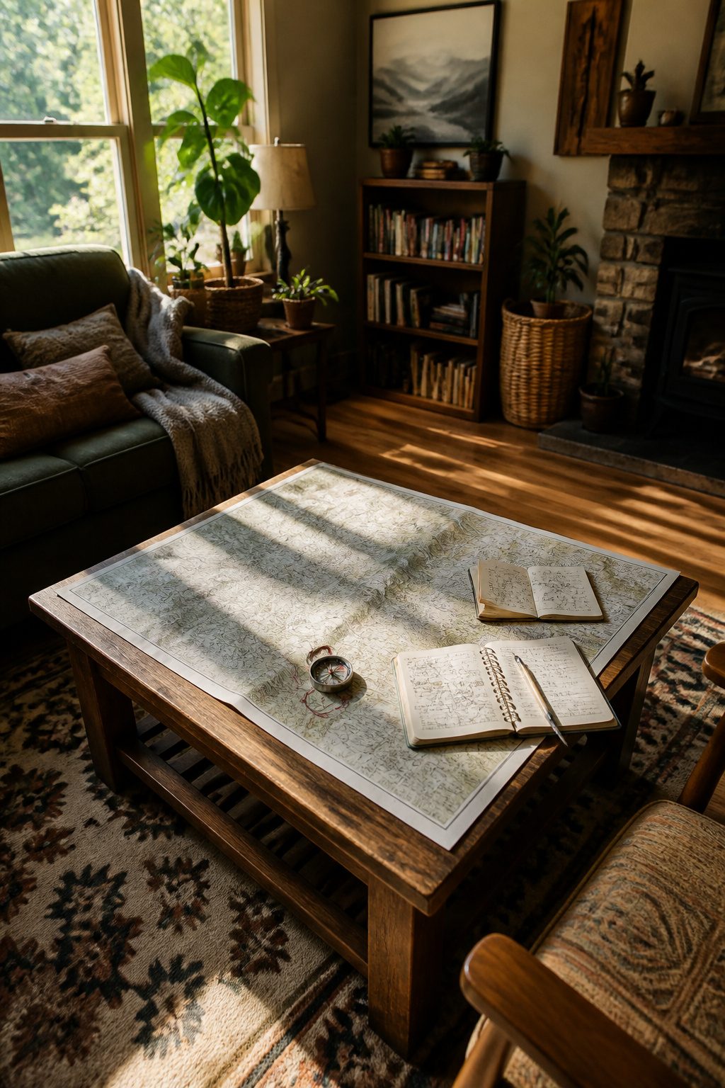 How to Make a Survival Kit: Emergency Preparedness Guide 13 A USGS topo map and a Brunton compass on a table.