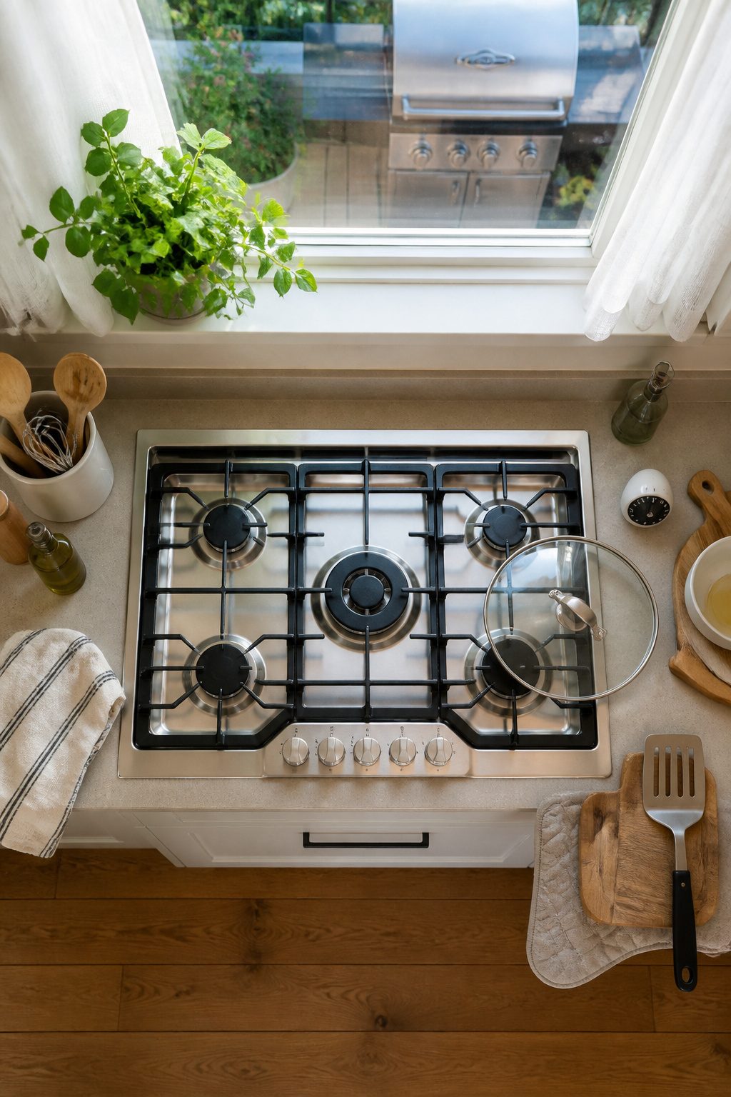 How to Put Out a Grease Fire: 5 Steps for Kitchen Safety in 2026 7 Dirty stovetop and grill showing grease buildup.