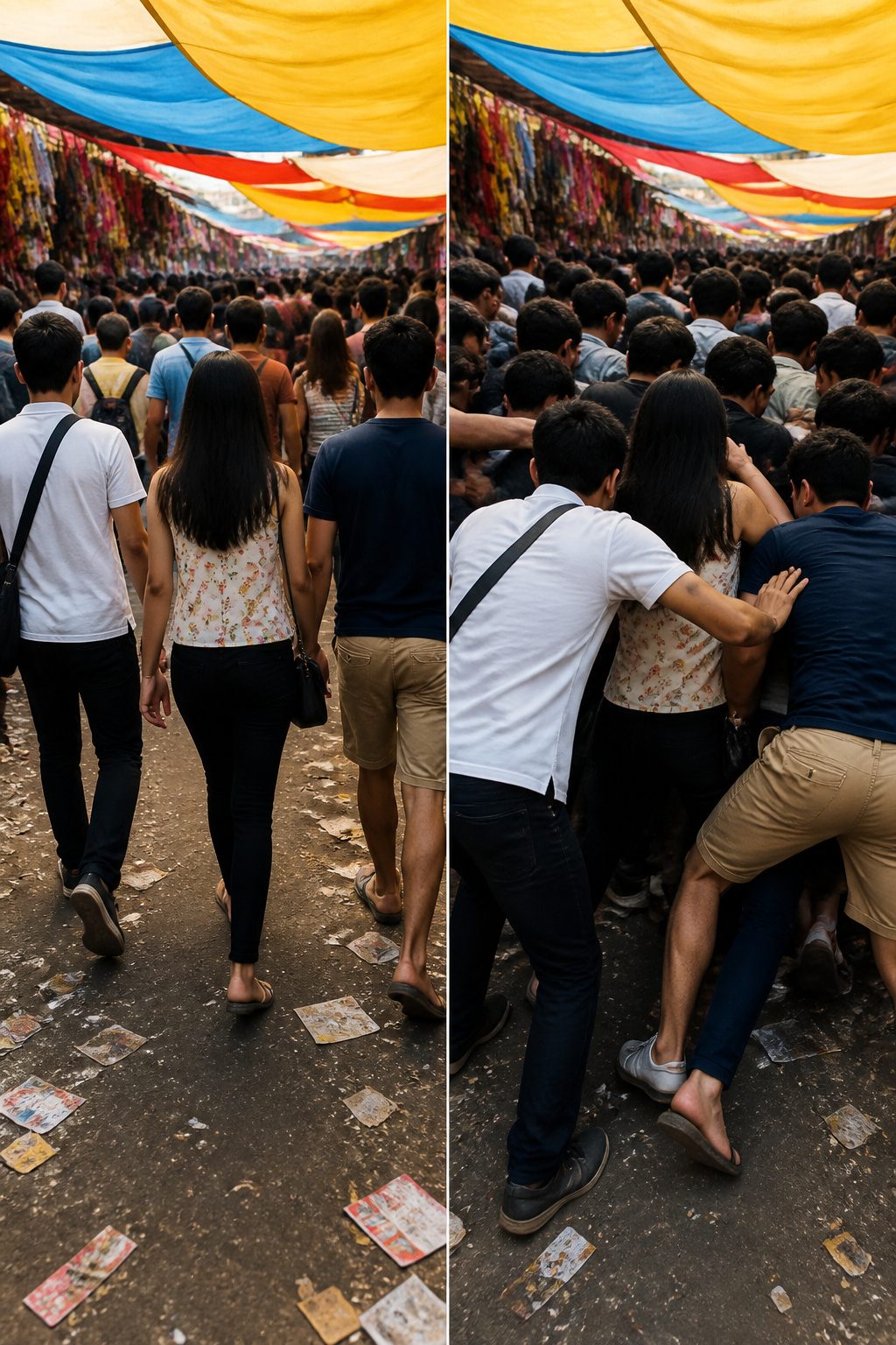 How to Survive a Stampede: 8 Steps for Escaping a Deadly Crowd (2026) 3 A close-up of people in a crowd moving together under pressure.
