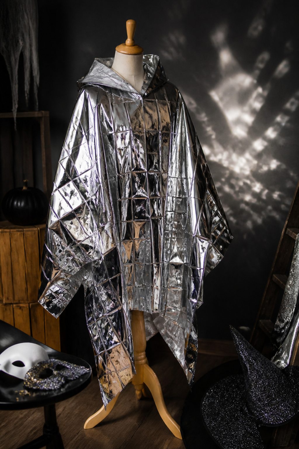 Mylar Blanket Uses: 38 Practical Ideas for Emergencies & Daily Life (2026) 30 A mylar blanket used creatively for a Halloween costume.