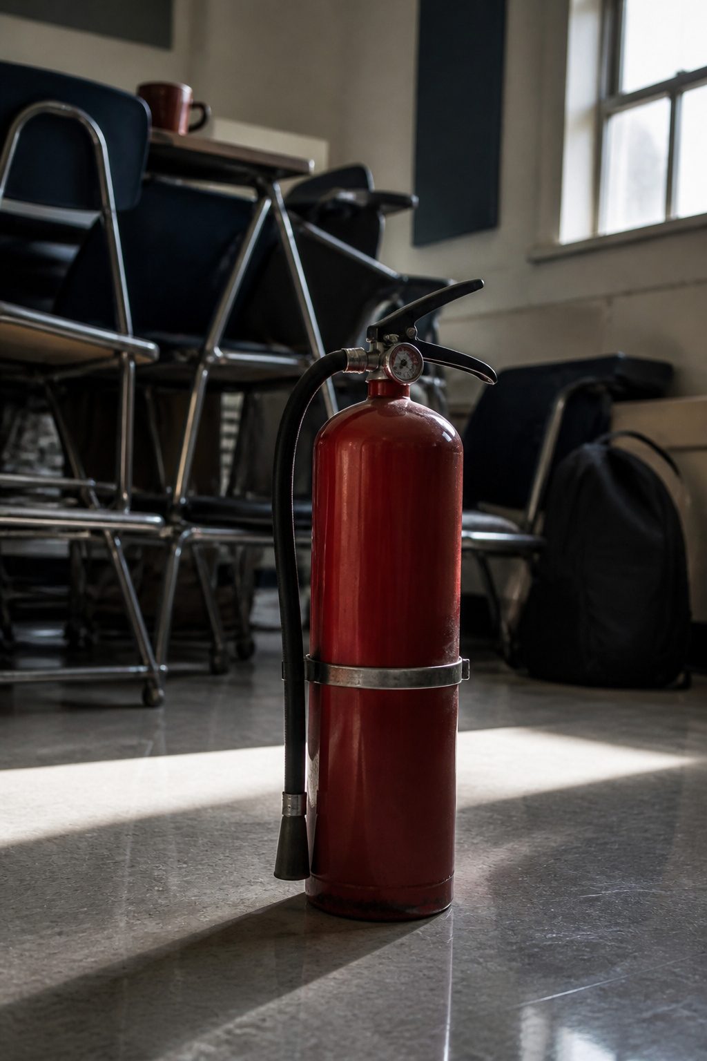 Run Hide Fight: The 2020 Controversial Action Film and Two Key Things It Changed 3 A student improvising with objects in a classroom during a crisis.