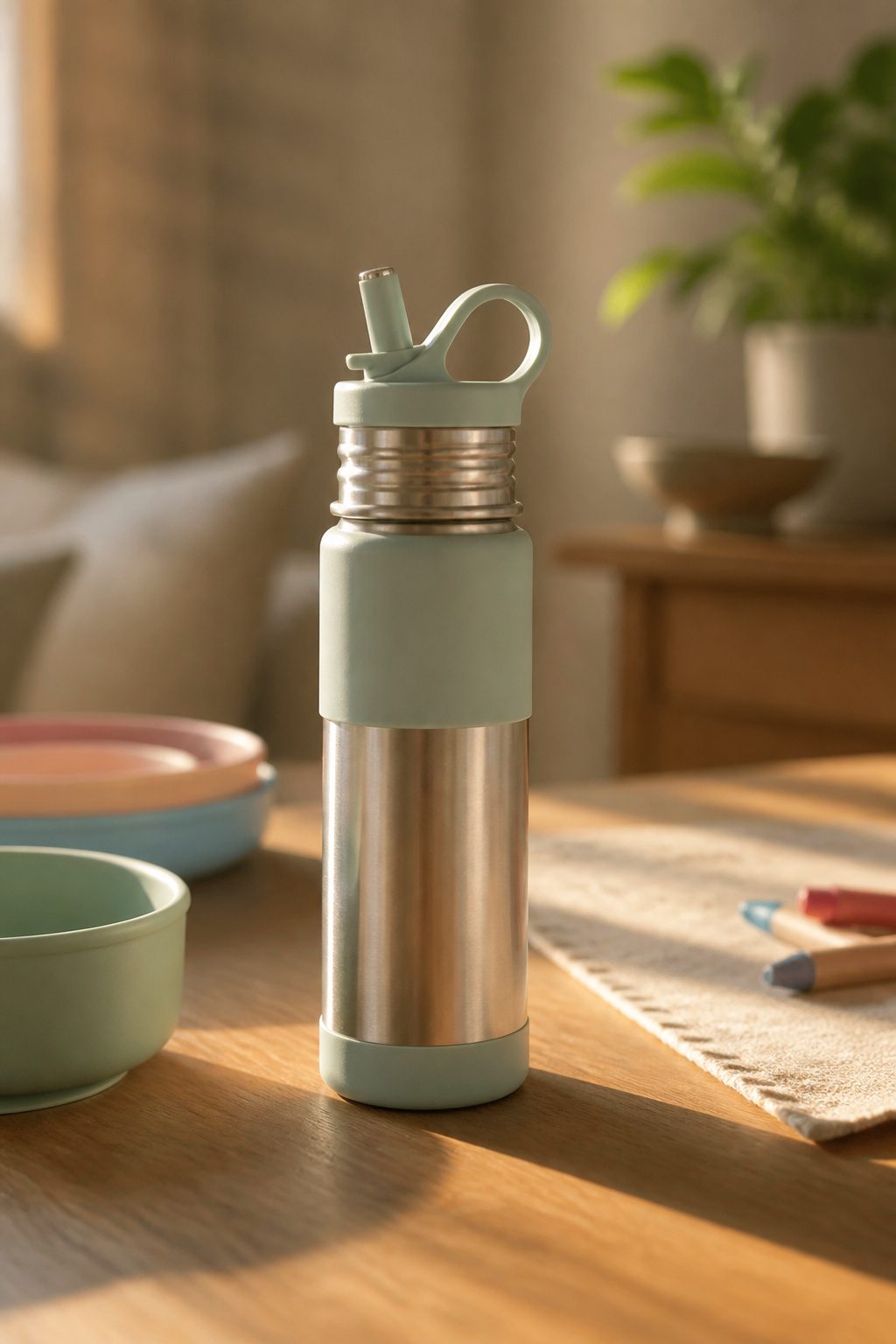A Pura water bottle with a modular design.