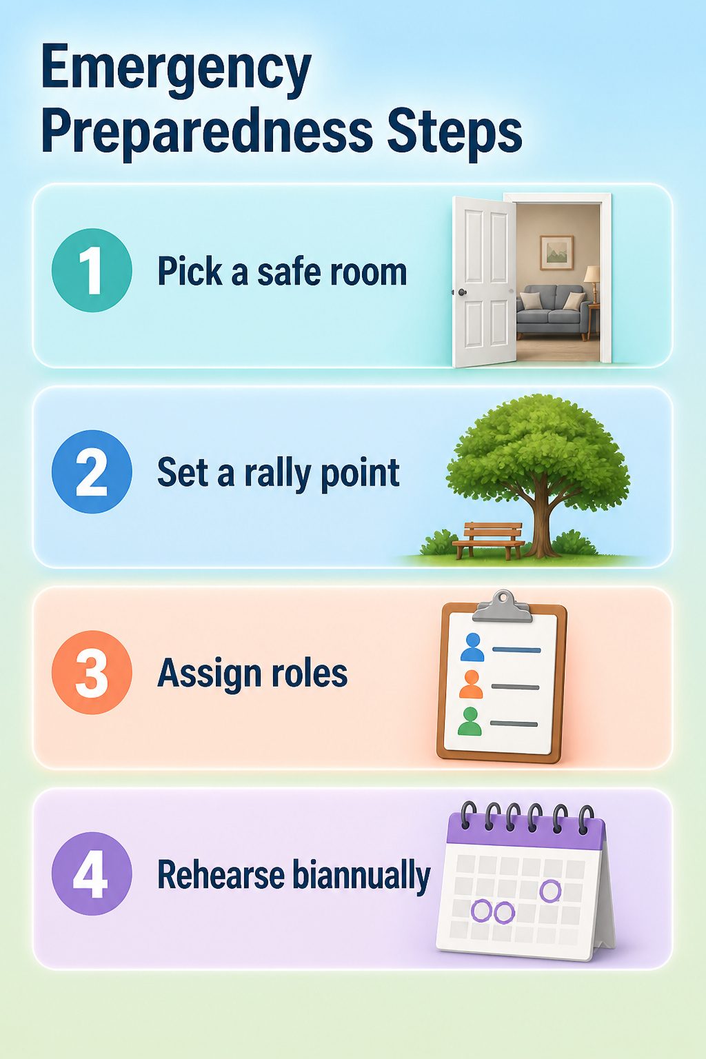 Home Safety and Security: A Practical Guide for 2026 11 A family practicing emergency procedures in their home.