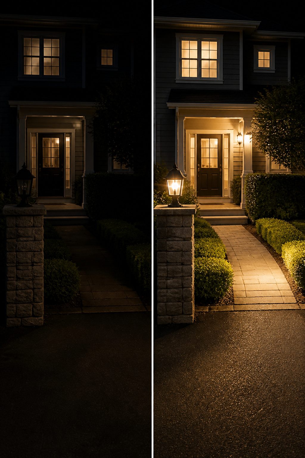 Home Safety and Security: A Practical Guide for 2026 2 A motion-activated outdoor light mounted near a front door.