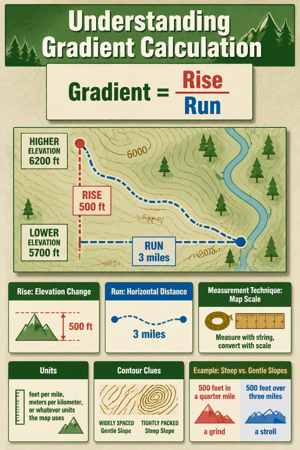 Topographic Map Contour Lines: How to Read Terrain in 2026 8 Information image titled 'Understanding Gradient Calculation' for survival.
