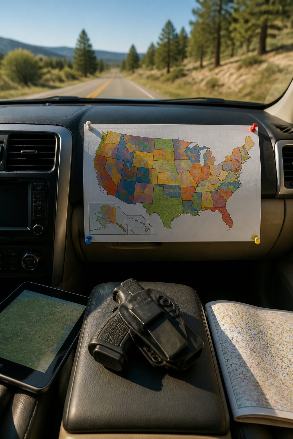 Transporting Firearms Across State Lines: A Legal Guide 9 A map illustrating various concealed carry reciprocity rules.