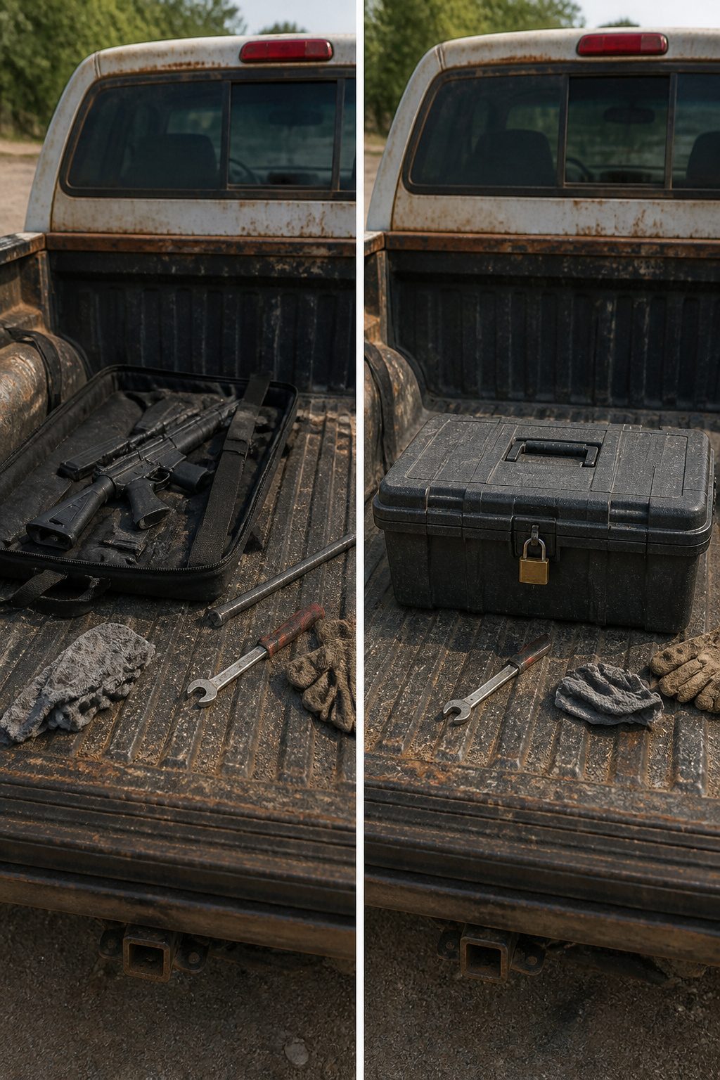 Transporting Firearms Across State Lines: A Legal Guide 11 A locked hard case in a vehicle for firearm transportation.