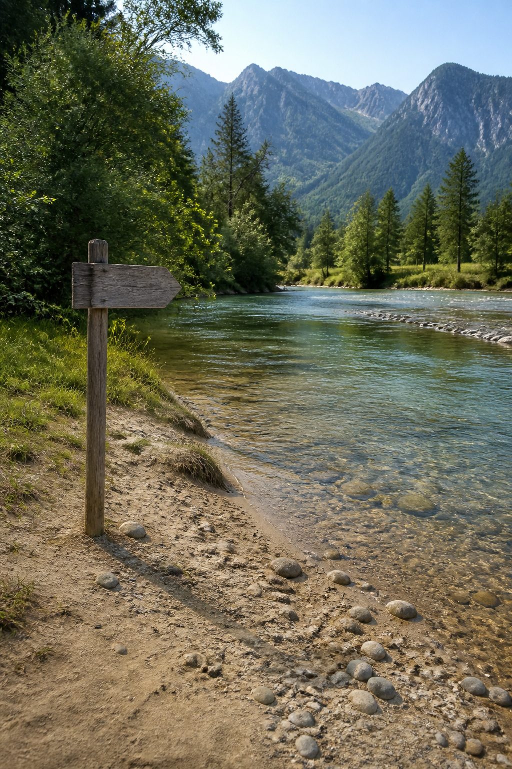 A photograph illustrating various water sources such as lakes and rivers.